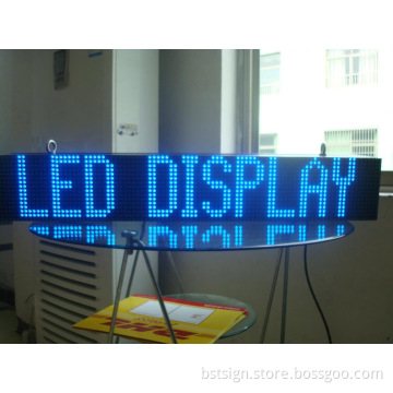 P10 Blue Color Semi-Outdoor Scrolling LED Message Sign